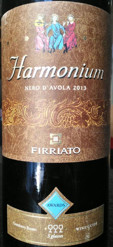 Firriato s.r.l. Harmonium Nero d'Avola Sicilia DOC 2013, Main, #6858