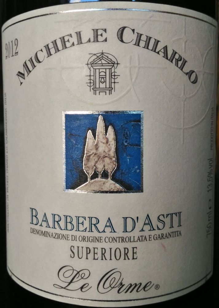 Michele Chiarlo S.r.l. Le Orme Barbera d Asti Superiore DOCG 2011