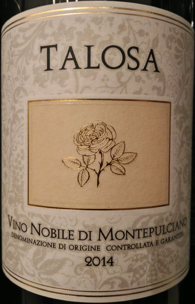 Fattoria Della Talosa Società Agricola a r.l. Vino Nobile di Montepulciano DOCG 2014, Main, #6875