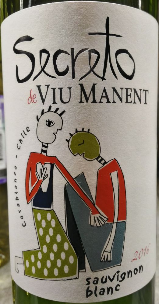 Viu Manent y Cia Ltda Secreto de Viu Manent Sauvignon Blanc 2016, Main, #6900