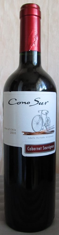 Viña Cono Sur S.A. BICICLETA Cabernet Sauvignon 2010, Front, #7