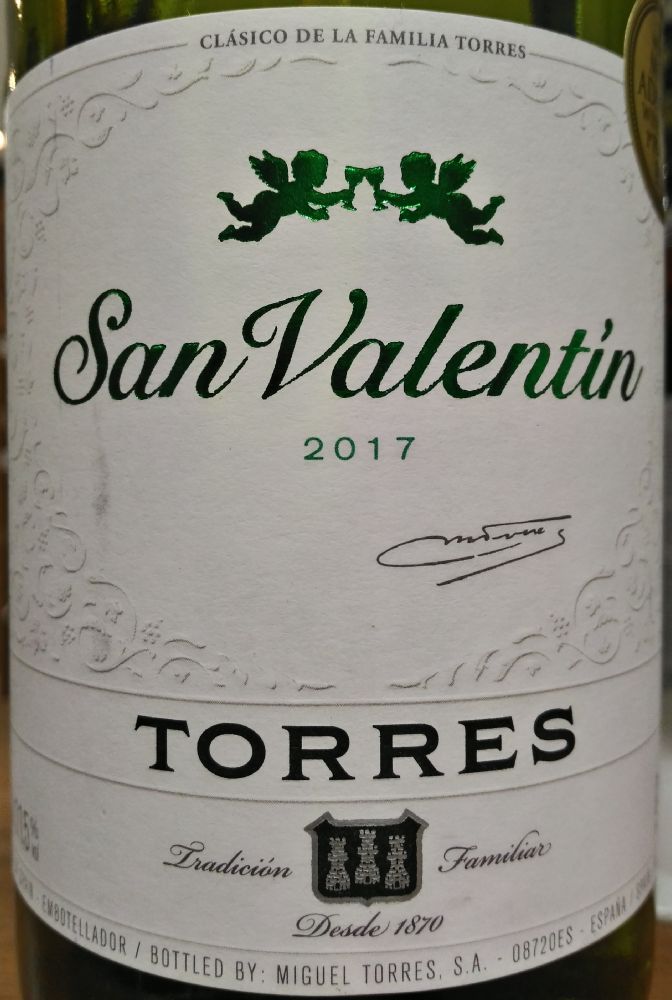Miguel Torres S.A. San Valentín DO Cataluña 2017, Main, #7026