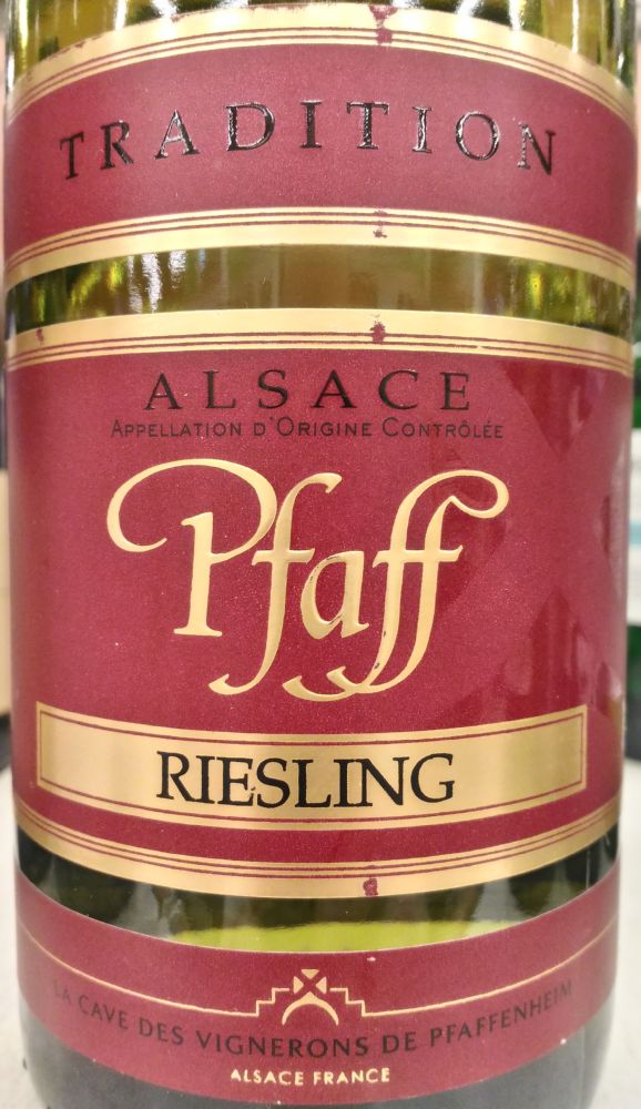 La Cave des Vignerons de Pfaffenheim Tradition Pfaff Riesling Alsace AOC/AOP 2016, Main, #7031