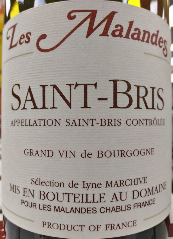 SARL Les Malandes Les Malandes Saint-Bris AOC/AOP 2015, Main, #7040