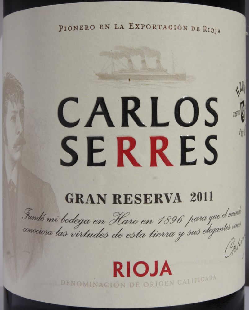 Bodegas Carlos Serres S.A. Gran Reserva DOCa Rioja 2011, Main, #7055