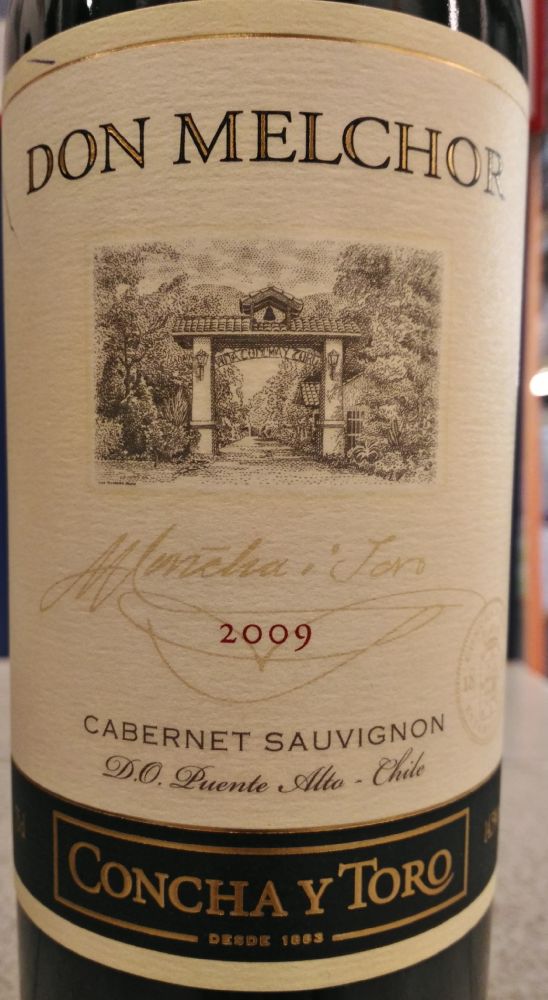 Viña Concha y Toro S.A. DON MELCHOR Cabernet Sauvignon Puente Alto 2009, Main, #7082