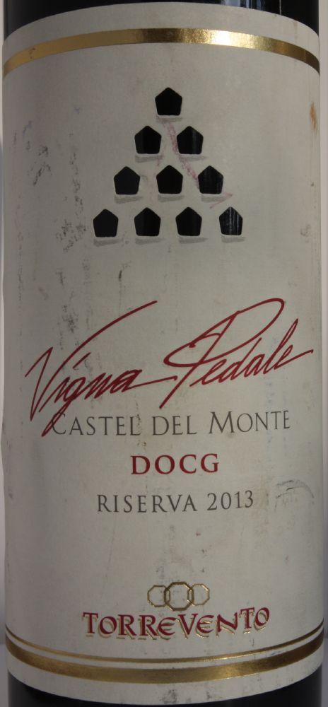 Torrevento S.r.l. Vigna Pedale Castel del Monte Rosso Riserva DOCG 2013, Main, #7114