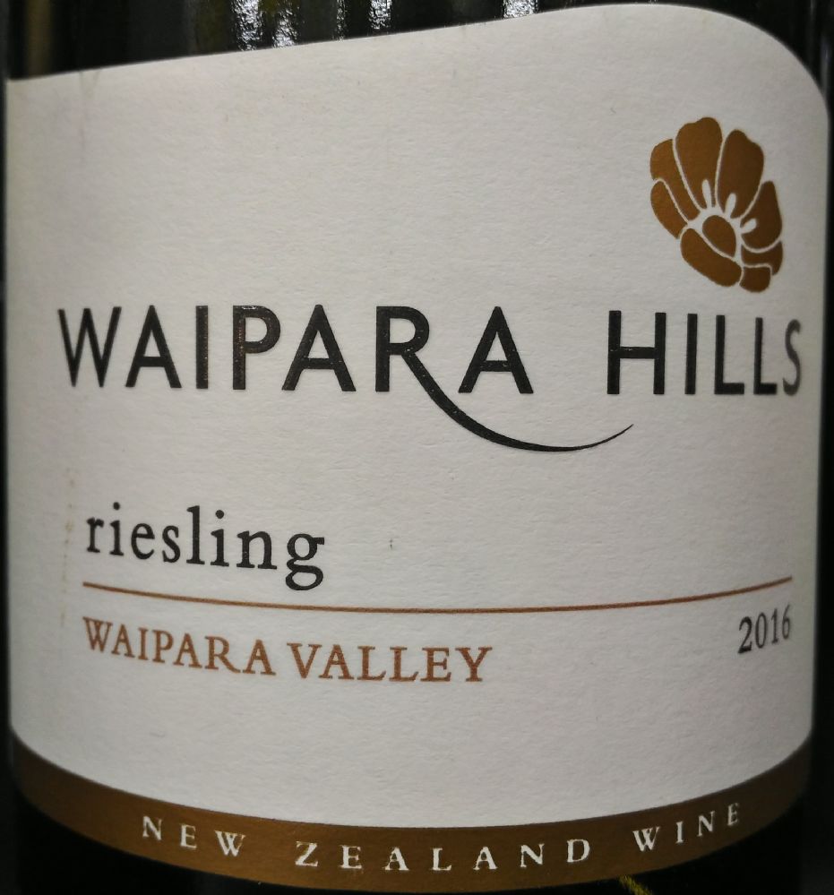 Waipara Hills Wine Estate Ltd Riesling Waipara Valley 2016, Main, #7218