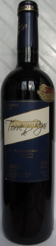 Bodegas López Mercier S.L. Torre de Rejas Reserva DO La Mancha 2007, Front, #725