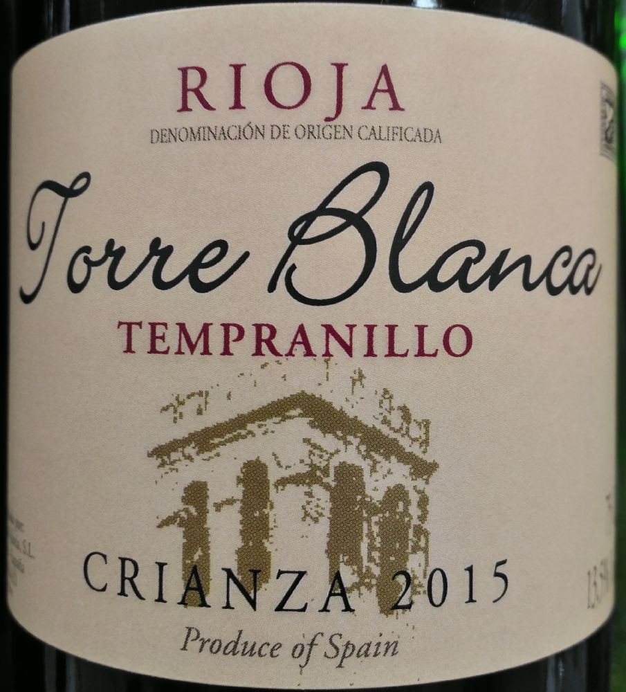 Bodegas Valoria S.L. Torre Blanca Crianza Tempranillo DOCa Rioja 2015, Main, #7275