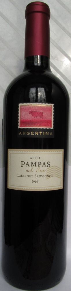 Finca Austral S.A. Alto PAMPAS del Sur Cabernet Sauvignon 2010, Front, #728