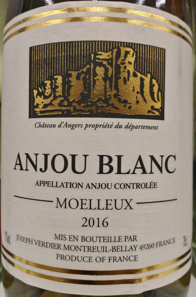 Joseph Verdier S.A. Moelleux Anjou AOC/AOP 2016, Main, #7365