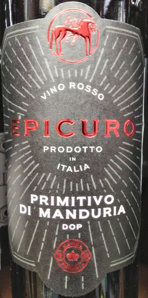 Femar Vini S.r.l. Epicuro Primitivo di Manduria DOC 2017, Main, #7377