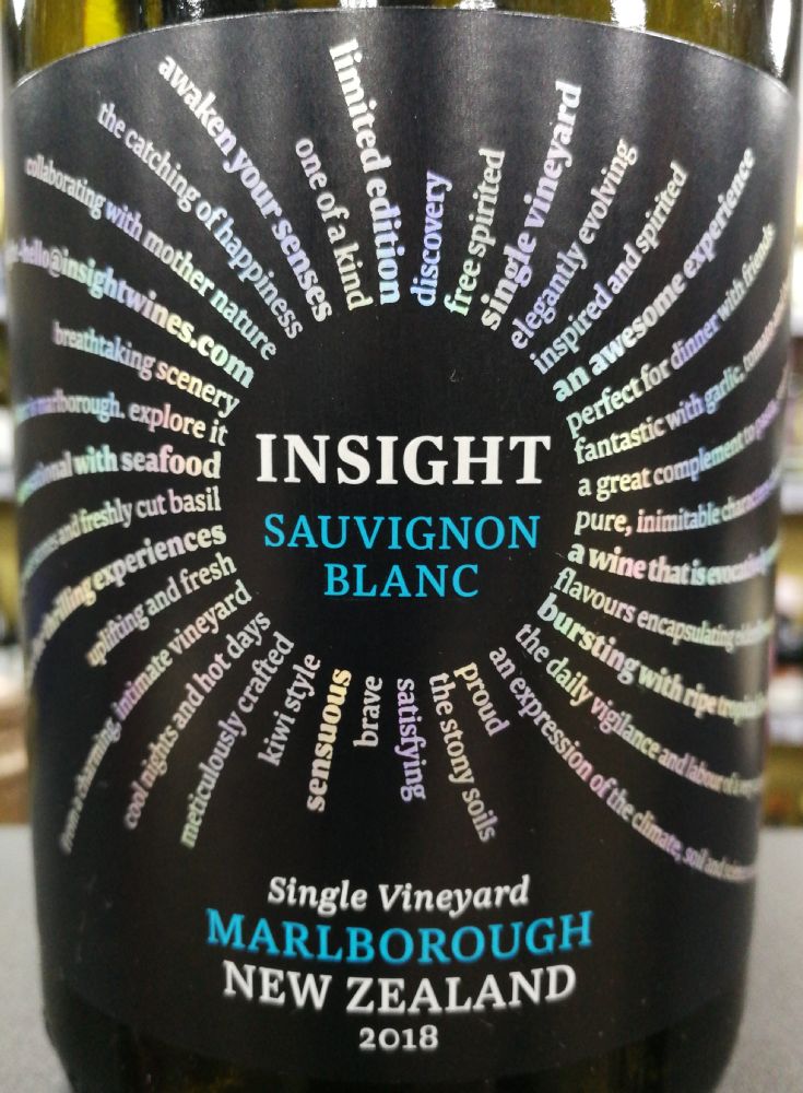 Vinultra Ltd Insight Single Vineyard Sauvignon Blanc Marlborough 2018, Main, #7449