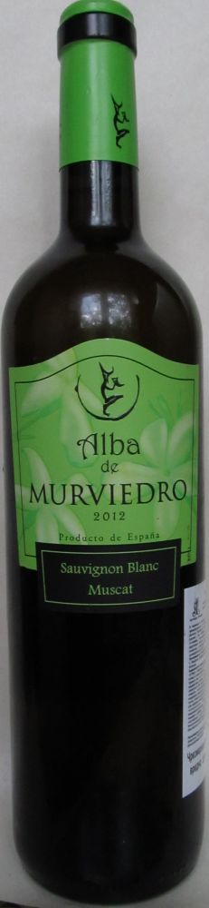 Bodegas Murviedro S.A. Alba de Murviedro Sauvignon Blanc Muscat DO Valencia 2012, Front, #75