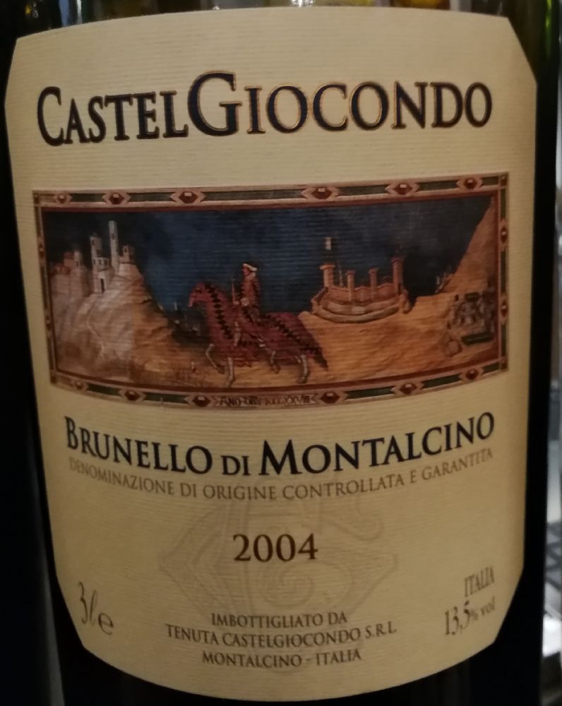 Azienda Agricola Tenuta di CastelGiocondo S.r.l. CastelGiocondo Frescobaldi Brunello di Montalcino DOCG 2004, Main, #7625