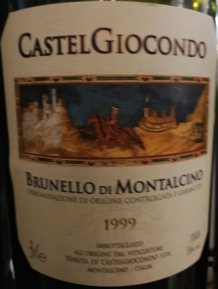 Azienda Agricola Tenuta di CastelGiocondo S.r.l. CastelGiocondo Frescobaldi Brunello di Montalcino DOCG 1999, Main, #7627