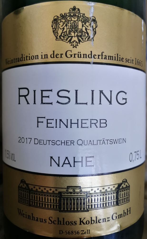 Schloss Koblenz GmbH Feinherb Riesling 2017, Main, #7669