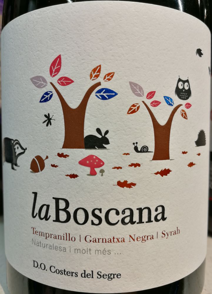 Bodegas Costers del Sió S.L. la Boscana Tempranillo Syrah Garnatxa negra DO Costers del Segre 2017, Main, #7754