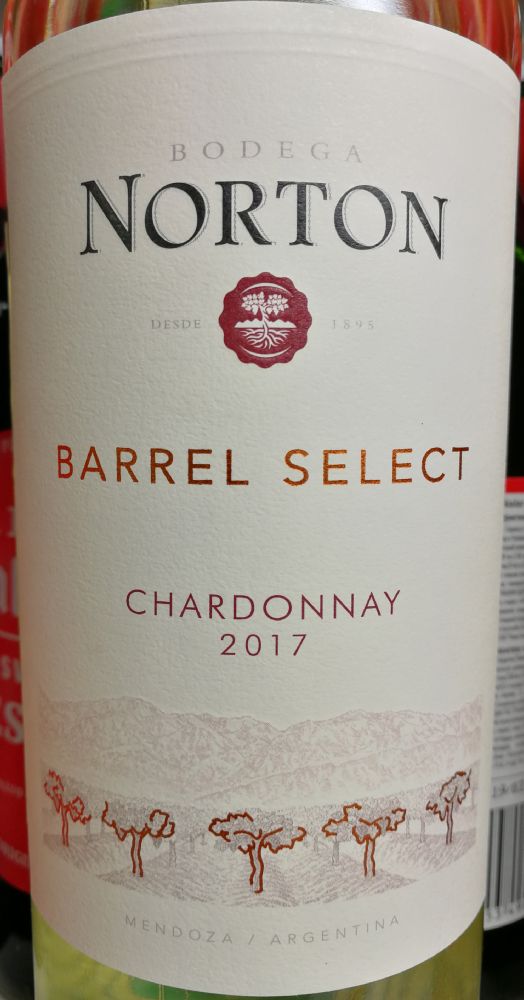Bodega Norton S.A. Barrel Select Chardonnay 2017, Main, #7766