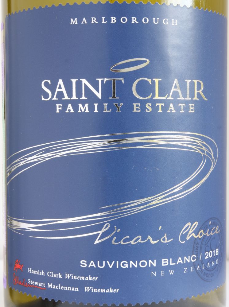 Saint Clair Family Estate Vicar’s Choice Sauvignon Blanc Marlborough 2018, Main, #7839