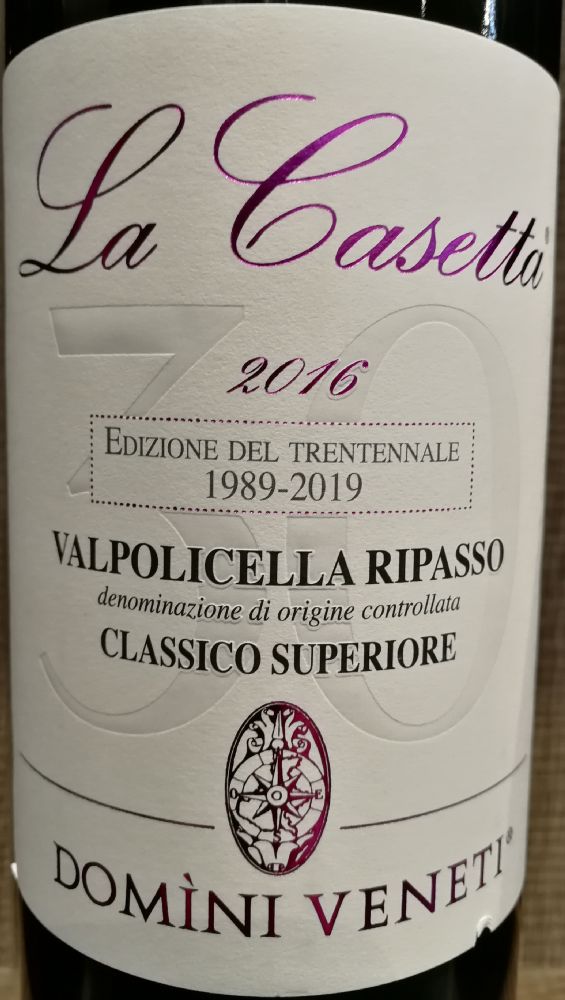 Cantina Valpolicella Negrar S.C.A. Domìni Veneti La Casetta Valpolicella Ripasso Classico Superiore DOC 2016, Main, #7850