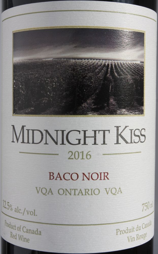 Diamond Estates Wines & Spirits Ltd. Midnight Kiss Baco Noir 2016, Main, #7858