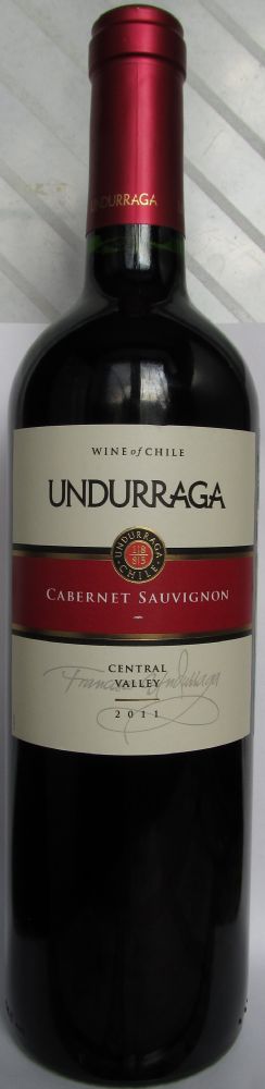 Viña Undurraga S.A. Cabernet Sauvignon 2011, Front, #791