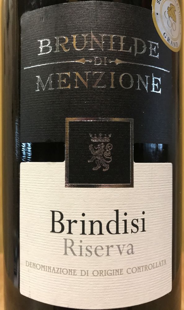 Cantine Di Ora Brunilde di Menzione Brindisi Riserva DOC 2016, Main, #8073