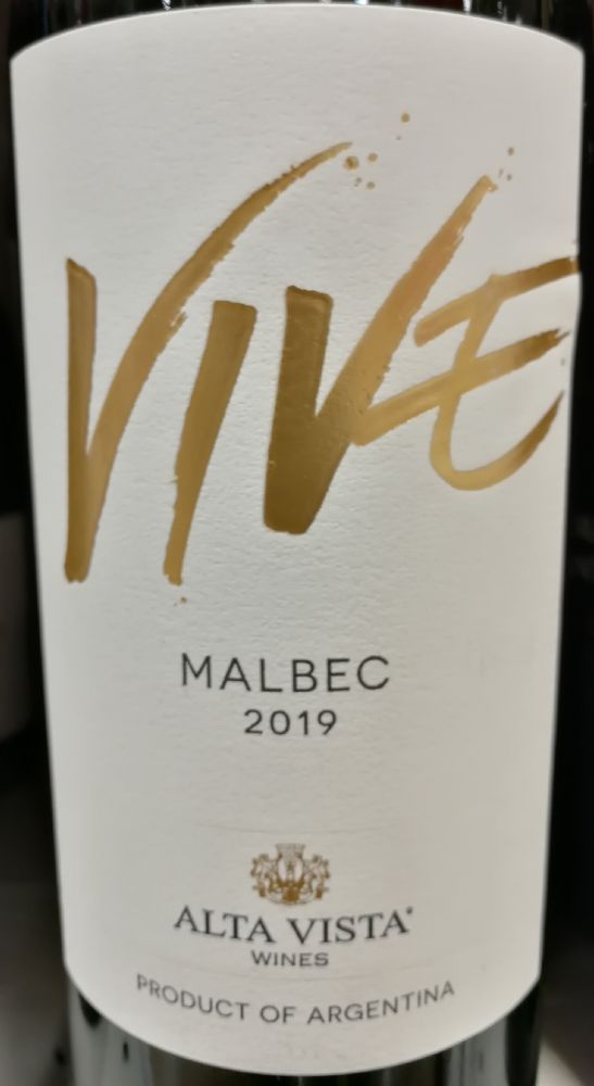 La Casa del Rey S.A. Alta Vista Vive Malbec 2019, Main, #8196