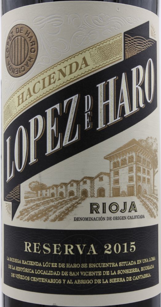Bodega Classica S.L. Hacienda Lopez de Haro Reserva DOCa Rioja 2015, Main, #8269