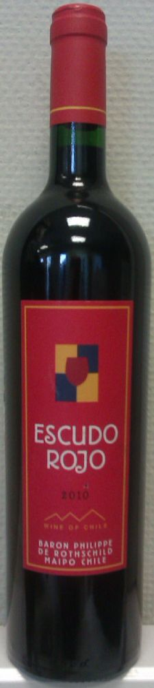 Baron Philippe de Rothschild Maipo Chile S.p.A. Escudo Rojo 2010, Front, #827