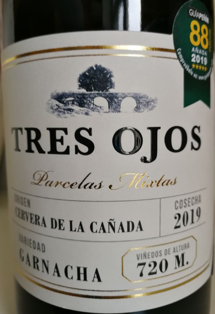 Bodega San Gregorio S.C.L. Tres Ojos Garnacha DO Calatayud 2019, Main, #8332