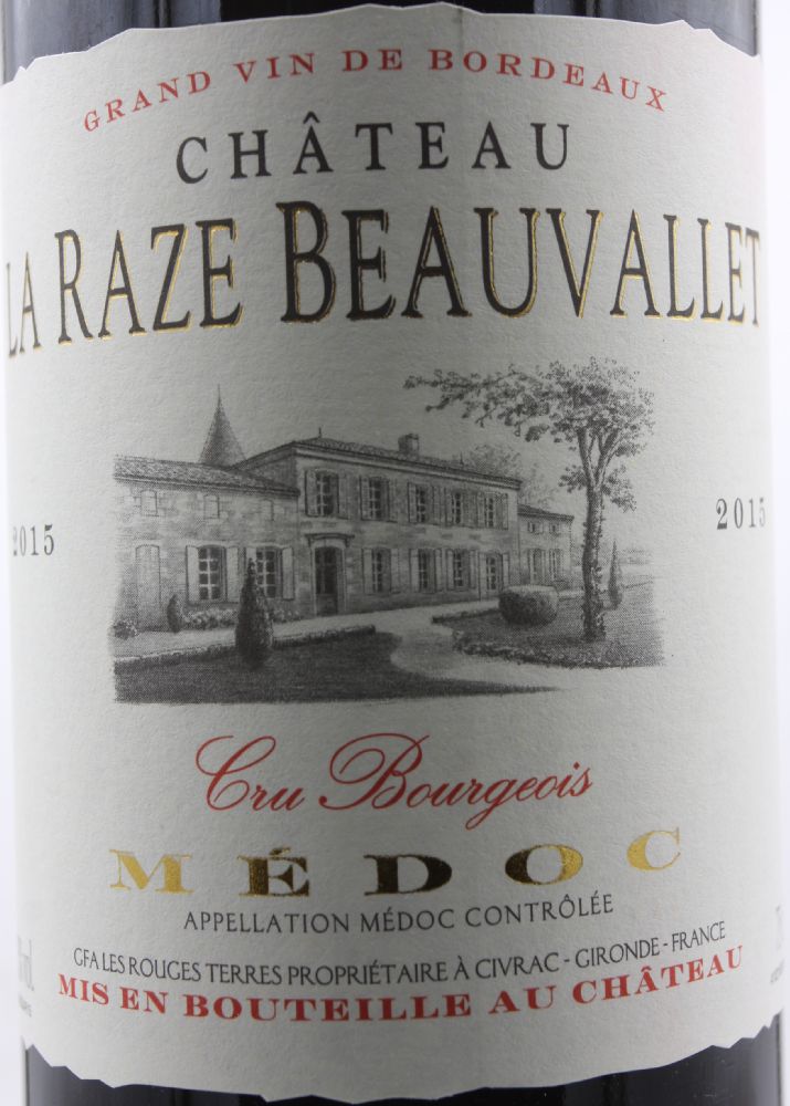 GFA Les Rouges Terres Château La Raze Beauvallet Cru Bourgeois Médoc AOC/AOP 2015, Main, #8399