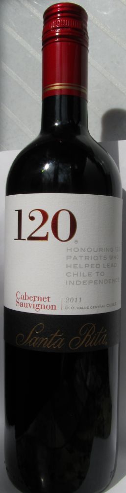 Viña Santa Rita S.A. 120 Cabernet Sauvignon 2011, Front, #845