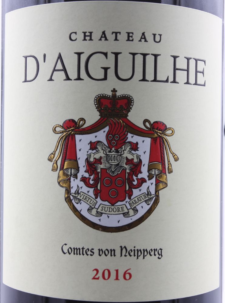 SCEA du Château d'Aiguilhe Comtes de Neipperg Côtes de Bordeaux Castillon AOC 2016, Main, #8456