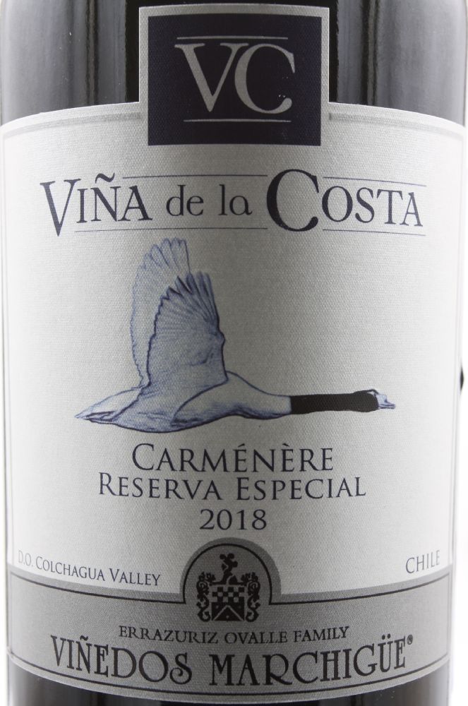 Viñedos Errazuriz Ovalle S.A. Viña de la Costa Reserva Especial Carménère D.O. Colchagua Valley 2018, Main, #8464