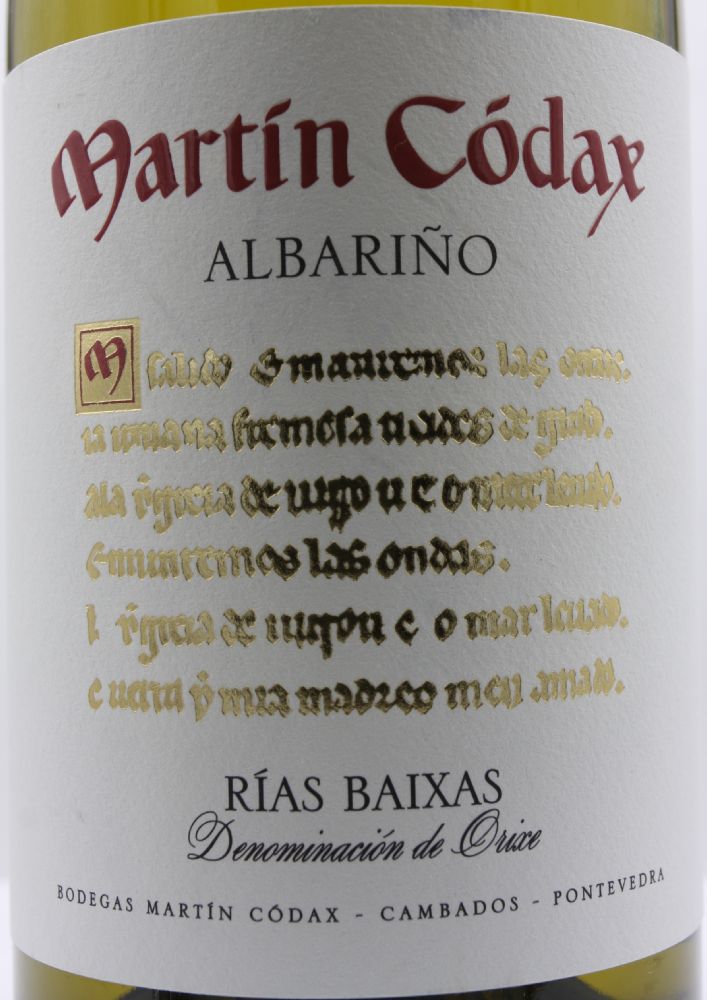 Bodegas Martín Códax S.A.U. Albariño DO Rías Baixas 2020, Main, #8496