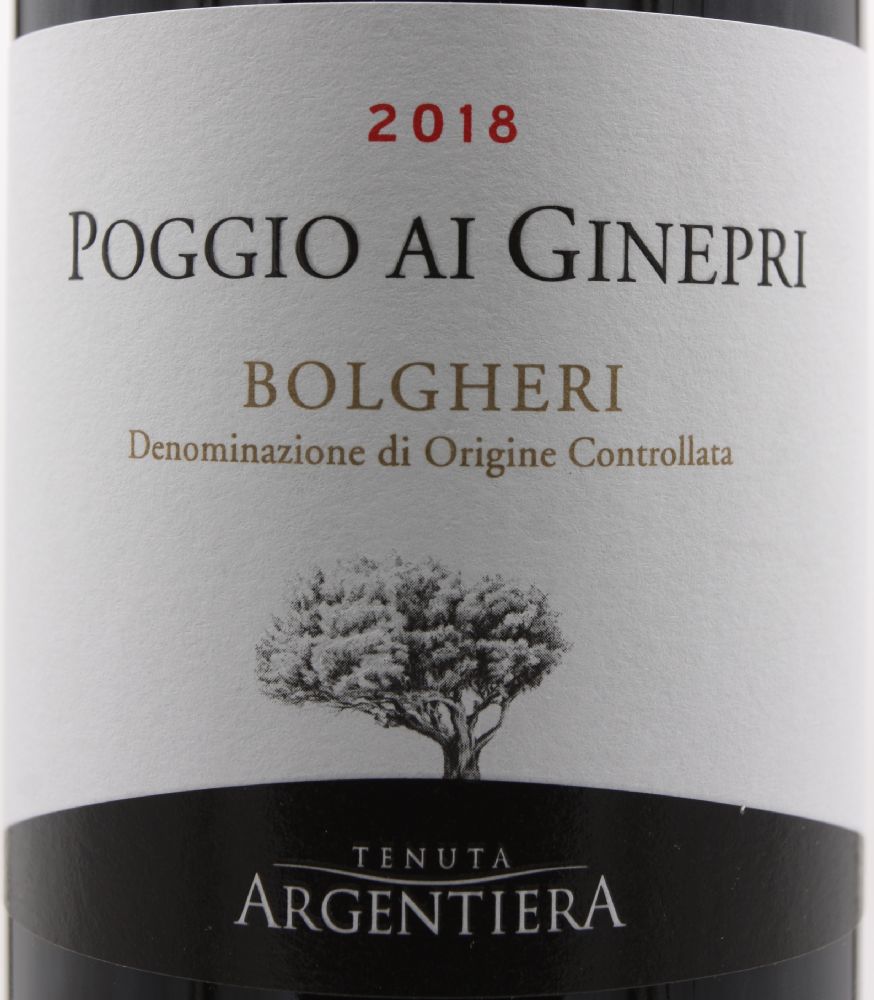 Argentiera S.R.L. POGGIO AI GINEPRI Bolgheri DOC 2018, Main, #8512