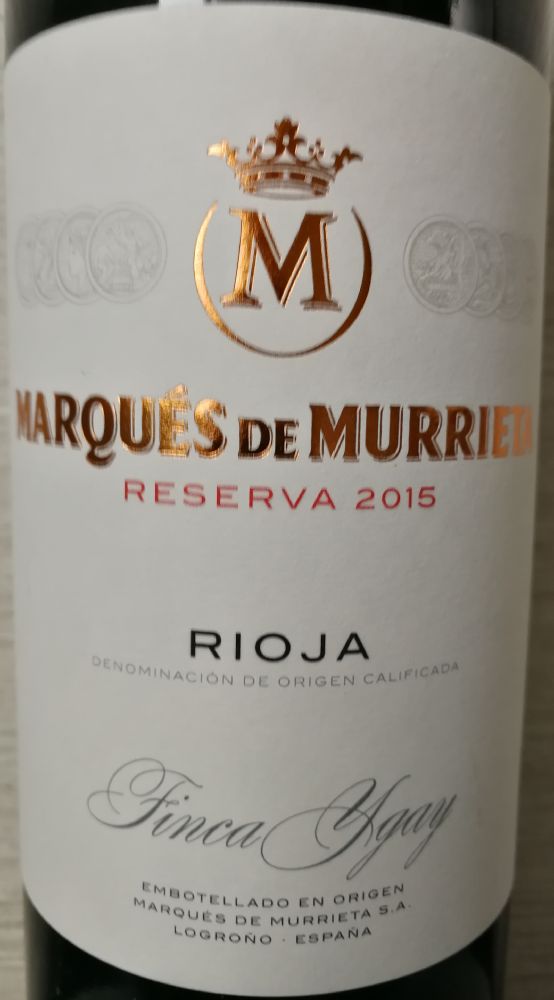 Bodegas Marques de Murrieta S.A. Reserva Finca Ygay DOCa Rioja 2015, Main, #8556