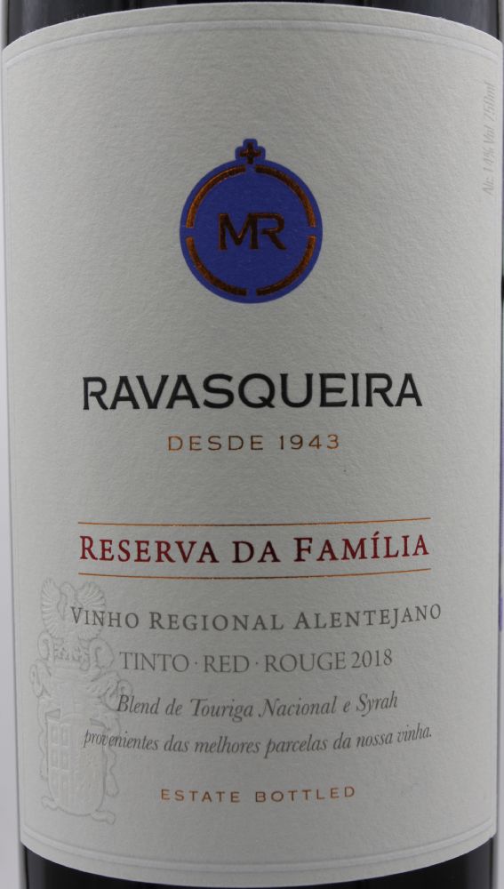Sociedade Agrícola D. Diniz S.A. Monte da Ravasqueira Reserva da Família Vinho Regional Alentejano 2018, Main, #8611