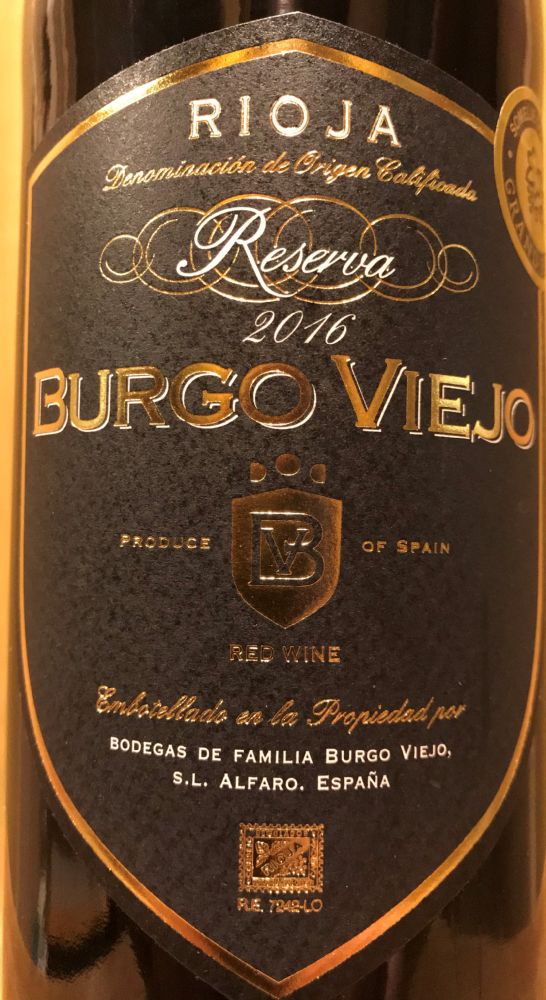 Bodegas de Familia Burgo Viejo S.L. Reserva DOCa Rioja 2016, Main, #8620