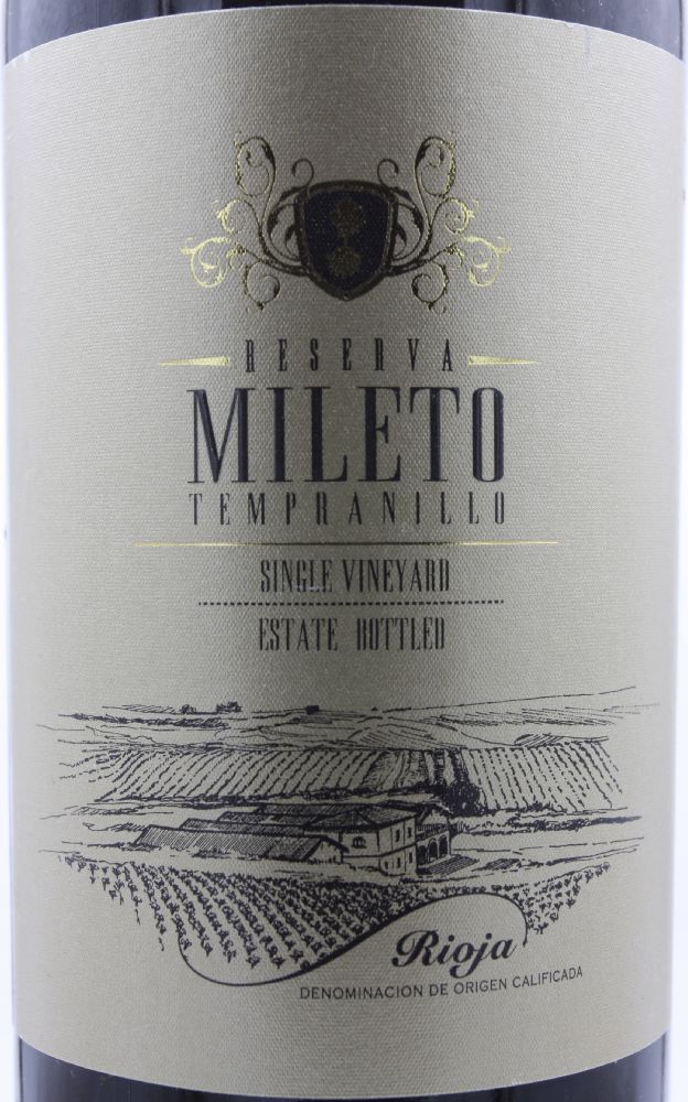 Bodegas Alvia S.L. Mileto Reserva Tempranillo DOCa Rioja 2012, Main, #8631