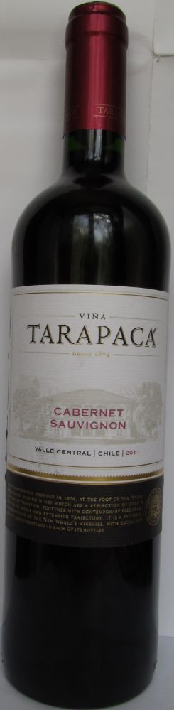 Viña San Pedro Tarapacá S.A. Cabernet Sauvignon 2011, Front, #869