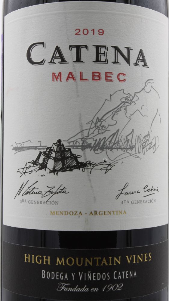 Bodegas Catena Zapata S.A. High Mountain Vines Malbec I.G. Mendoza 2019, Main, #8702