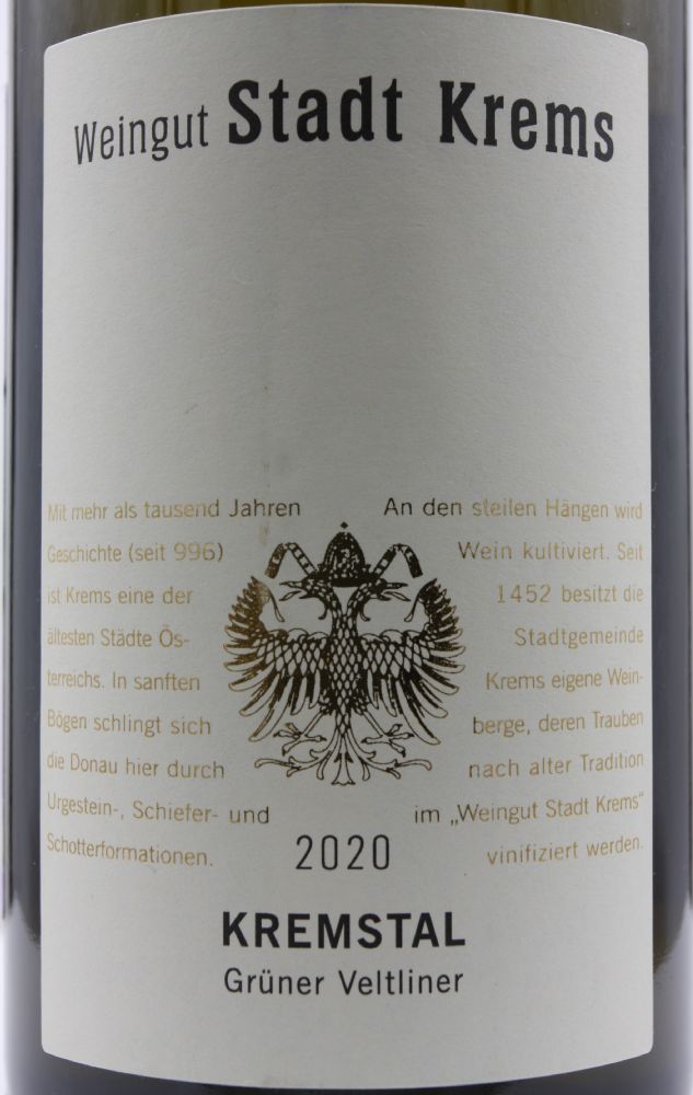 Weingut Stadt Krems GmbH Grüner Veltliner Kremstal DAC 2020, Main, #8734