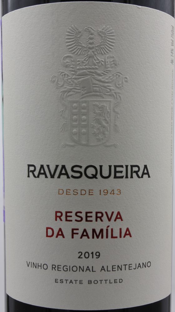 Sociedade Agrícola D. Diniz S.A. Monte da Ravasqueira Reserva da Família Vinho Regional Alentejano 2019, Main, #8740