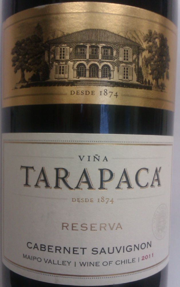 Viña San Pedro Tarapacá S.A. Reserva Cabernet Sauvignon 2011, Front, #882