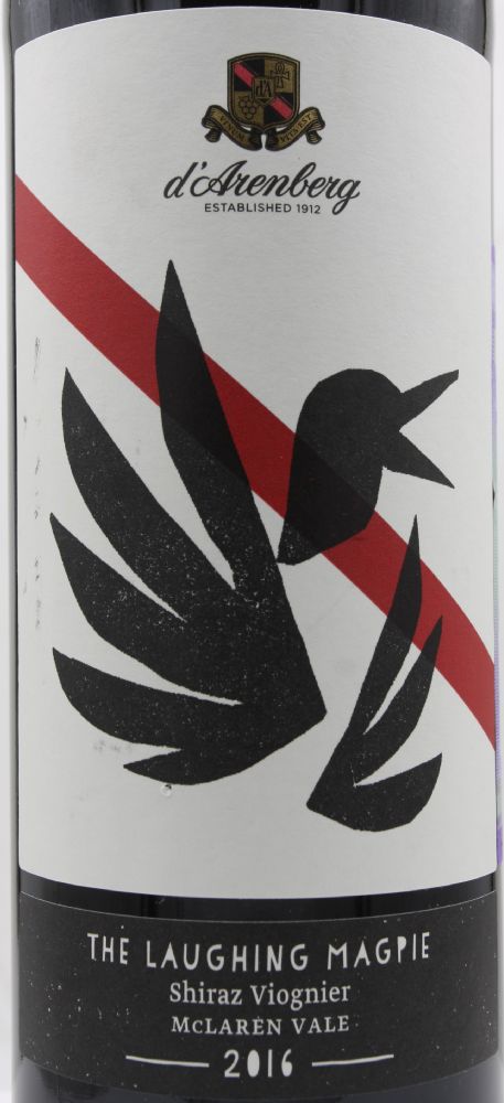 d'Arenberg Pty Ltd The Laughing Magpie Shiraz Viognier McLaren Vale 2016, Main, #8878