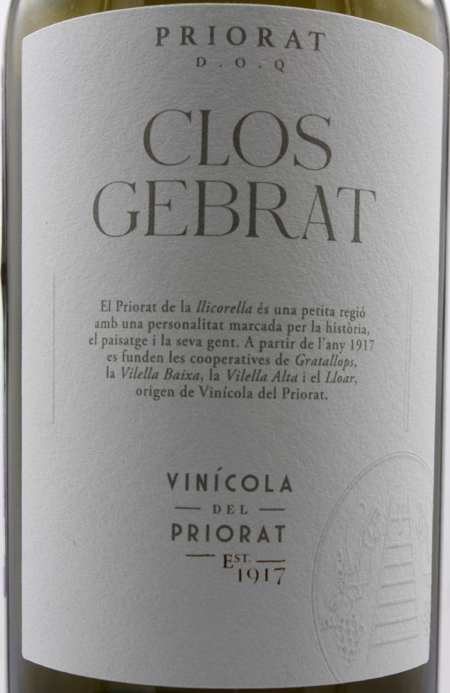 Vinícola del Priorat S.C.C.L. Clos Gebrat DOCa Priorat 2021, Main, #8894